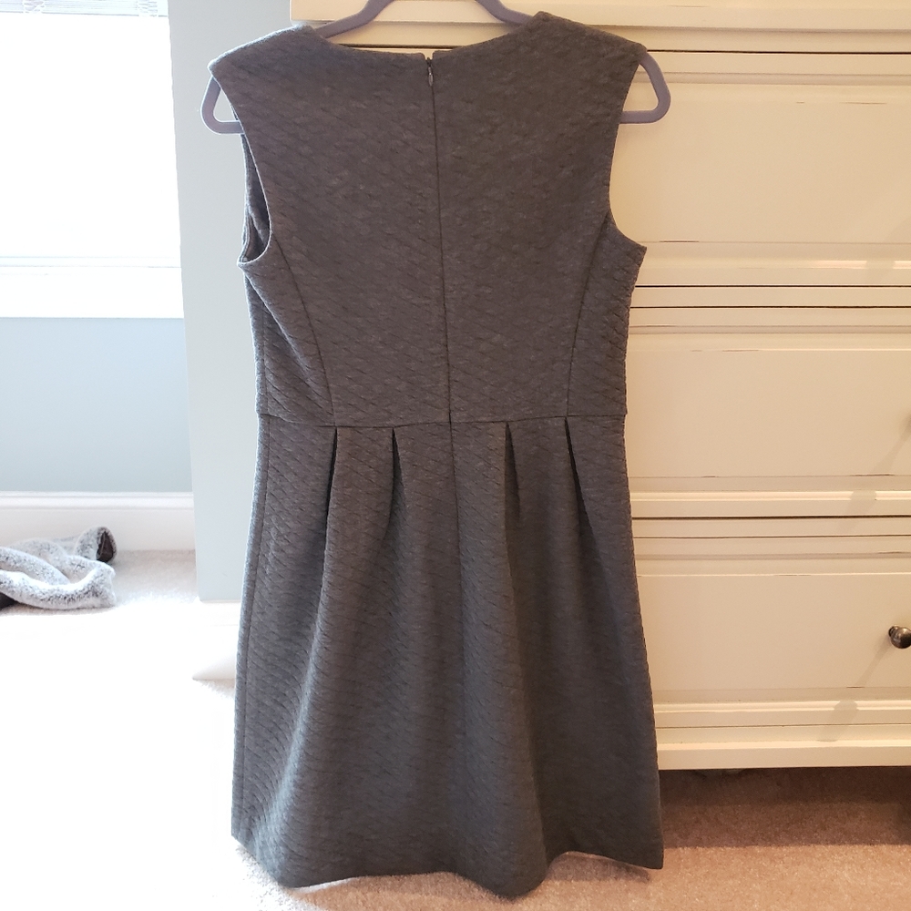 Loft Grey Quilted Dress - Picture 3 of 6